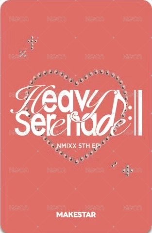 Heavy Serenade ms 合影 10.0 廣州 簽售卡 雙人比心 背面