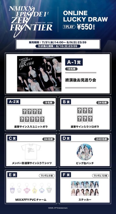 日本線上LUCKY DRAW