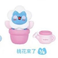台北華山小浪漫快閃店 擺件 仿真小盆栽桃花來了款