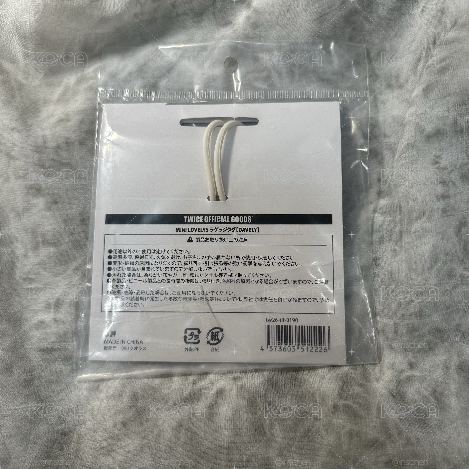 （現貨）TWICE 新國立 多賢 行李吊牌