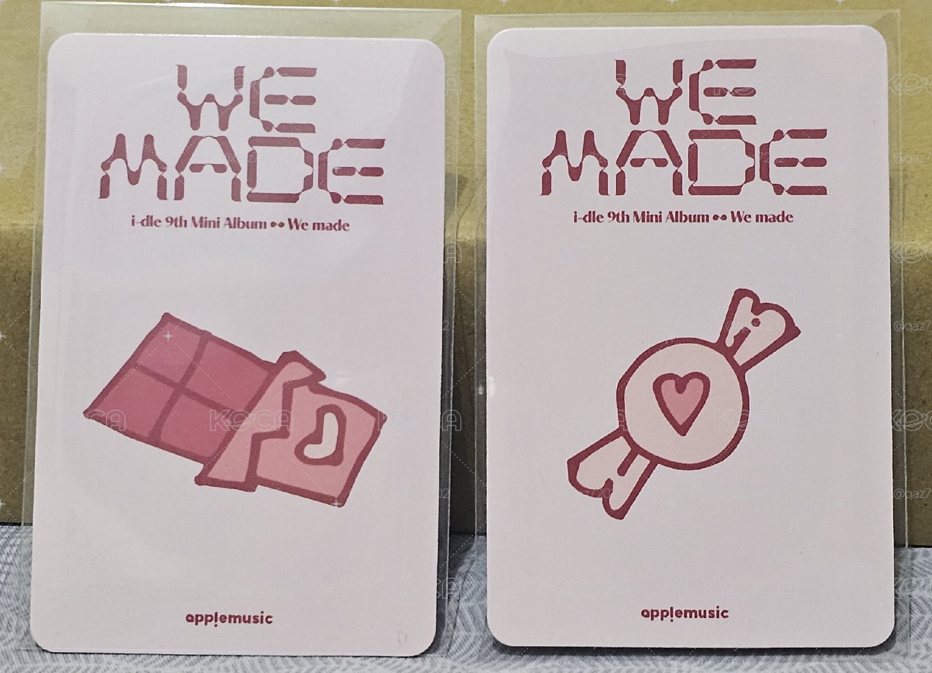 We made am 5.0 線下咖啡廳 特典卡 ／米妮minnie ／小娟soyeon 
