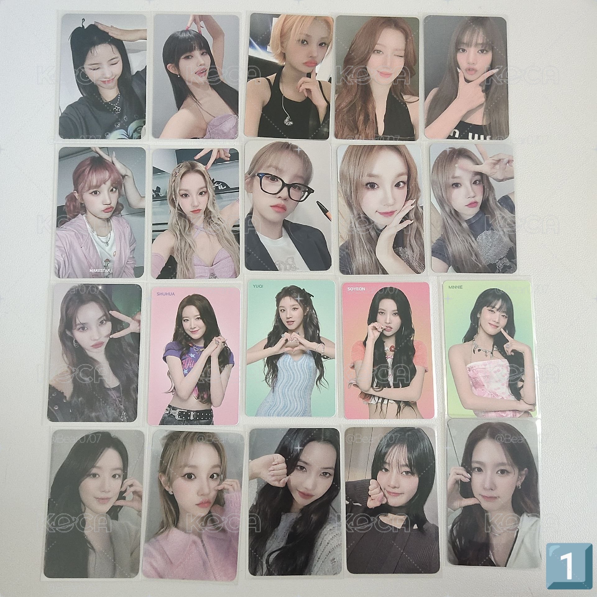 i-dle 各種卡 特典 代言