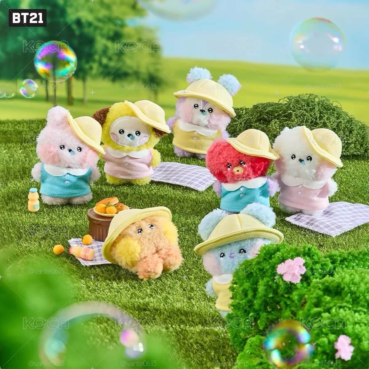 bt21野餐系列 吊飾/盒娃🤍
