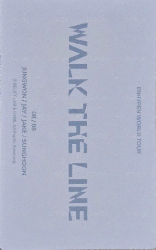 WTL世巡 隨機卡 禎元&JAY&JAKE&成訓 08/08 背面