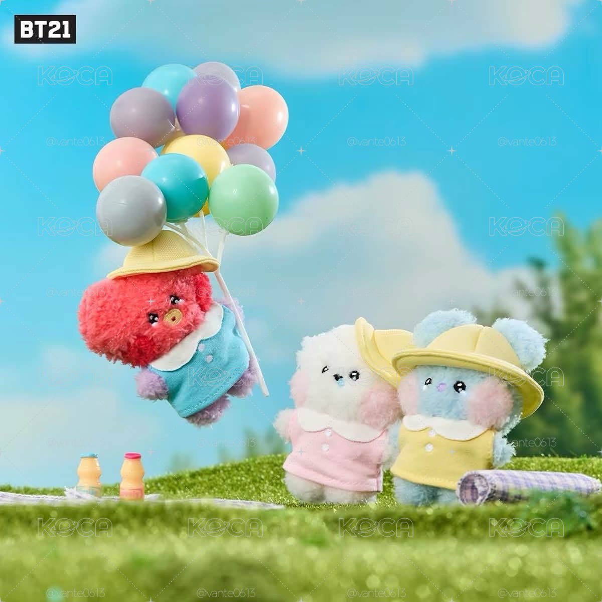 bt21野餐系列 吊飾/盒娃🤍