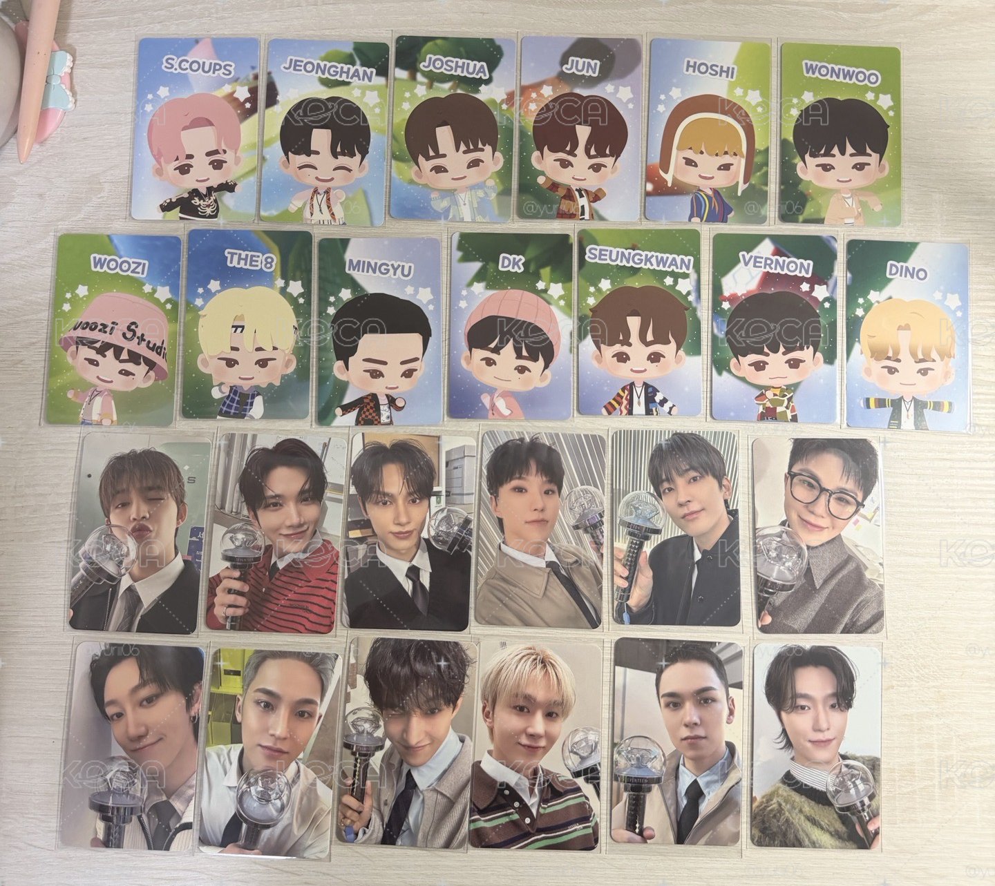 SEVENTEEN 25克拉粽 9期會員禮小卡 全套