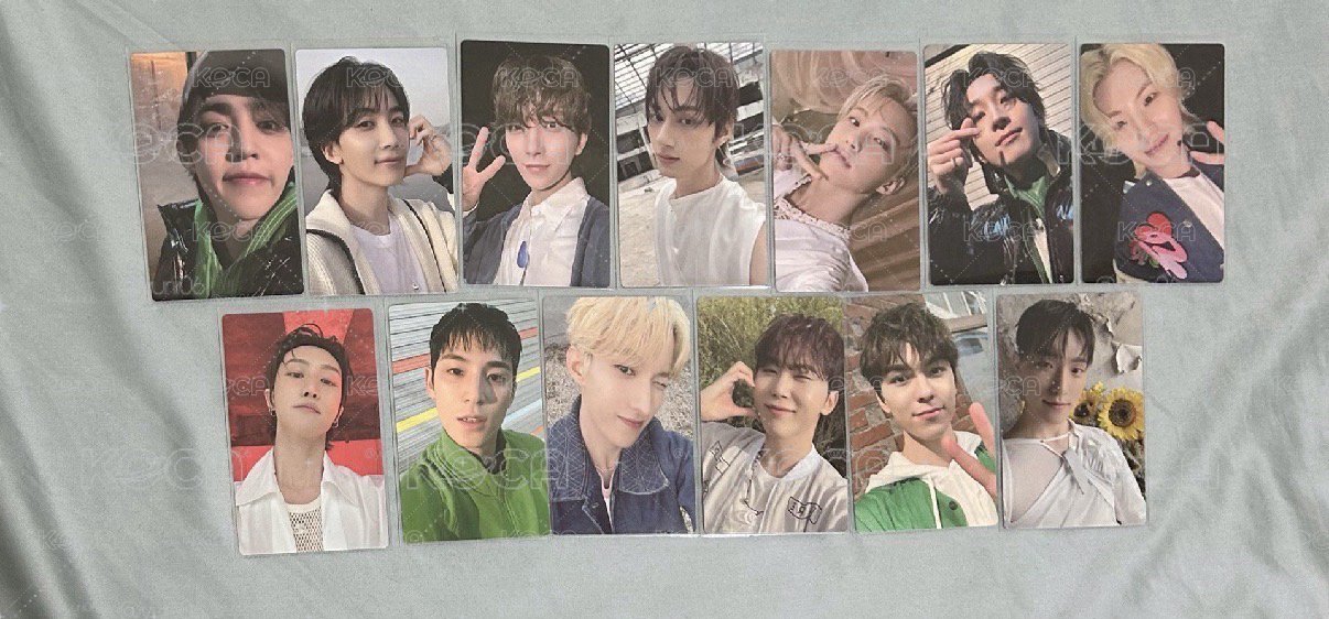 SEVENTEEN 25克拉粽 9期會員禮小卡 全套
