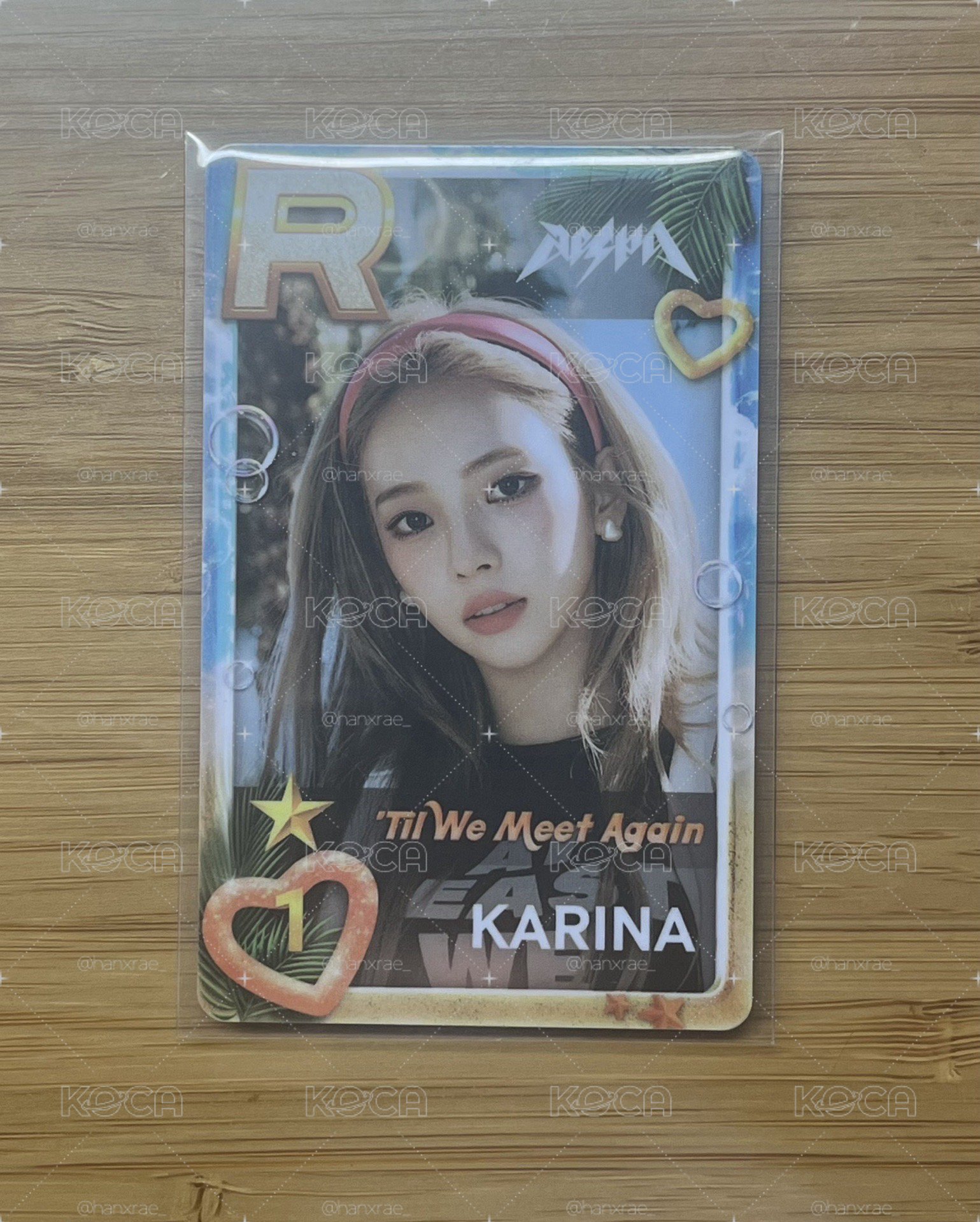 aespa Spicy遊戲卡 金髮柚 Karina