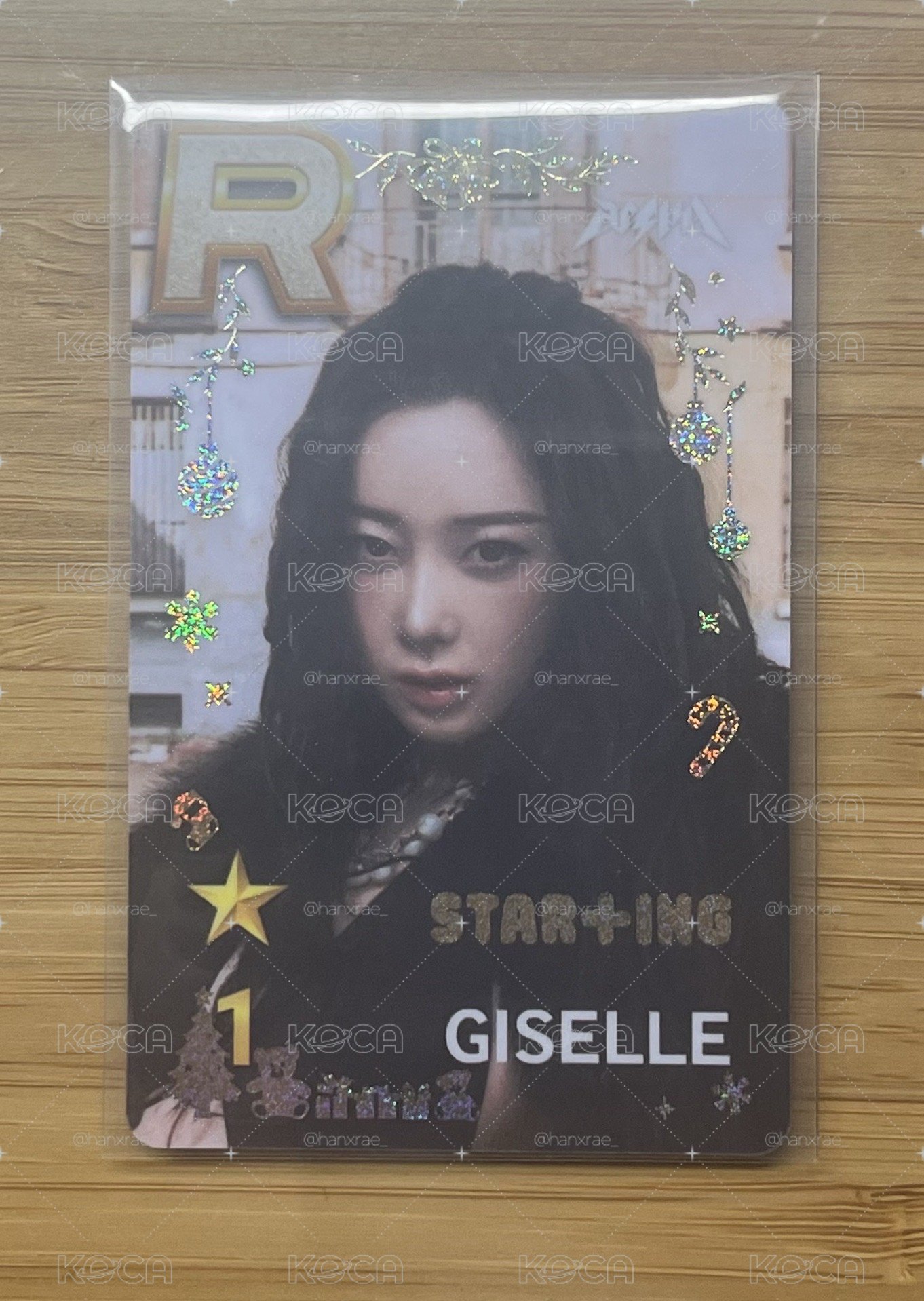 50元起標 aespa STAR+ING Rich Man聖誕遊戲卡 吉 Giselle