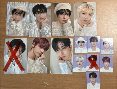 ateez 會員禮小卡（小卡都會包含一張證件照）
