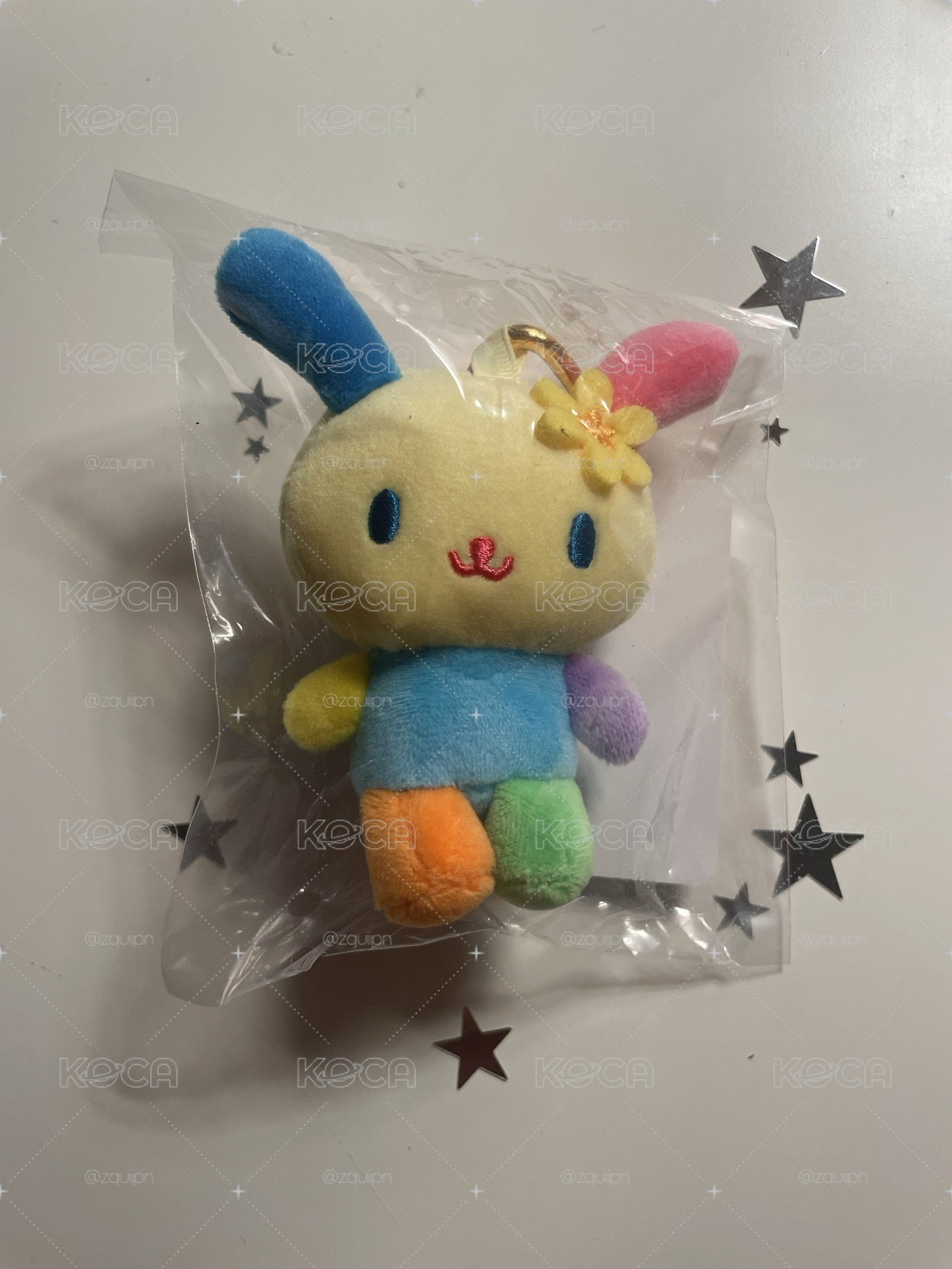 花小兔愛心釦