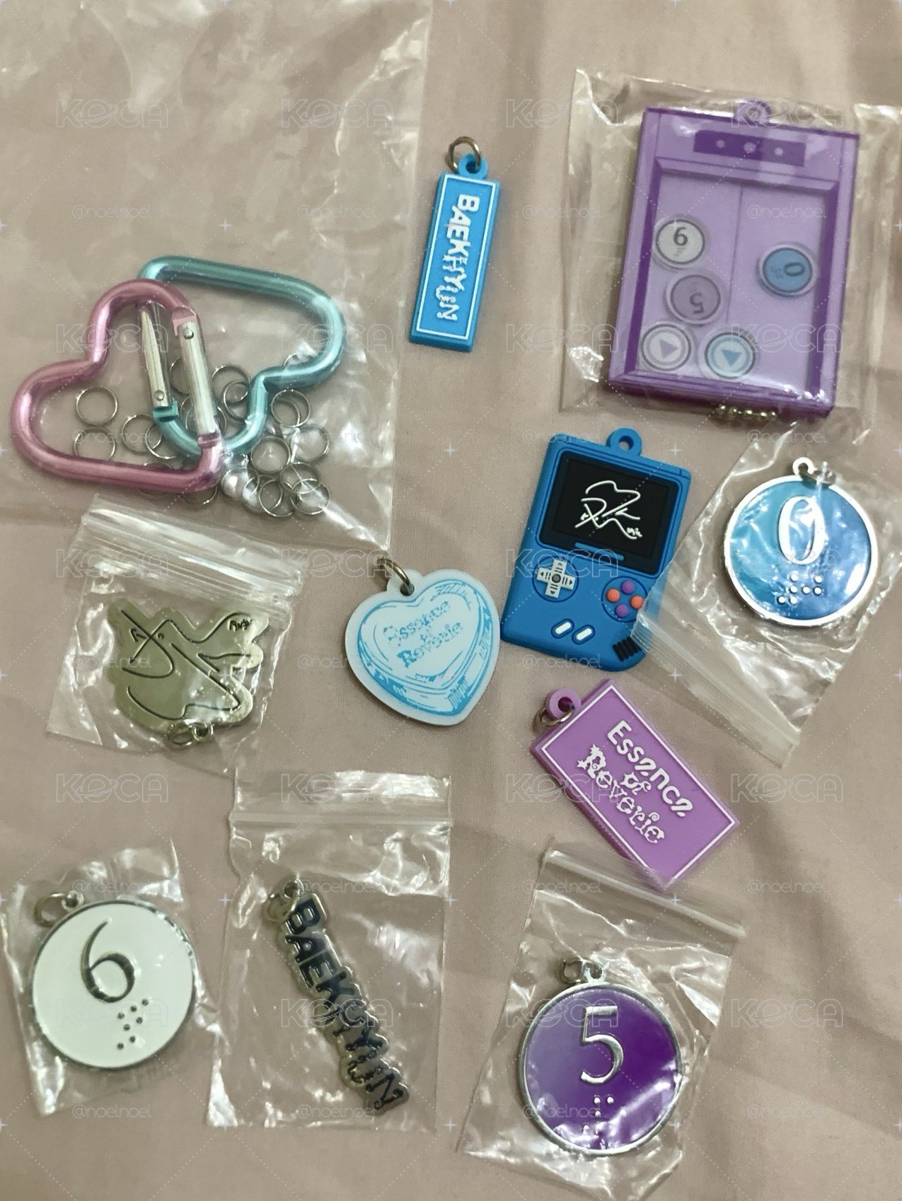 邊伯賢快閃店 DIY鑰匙圈吊飾 全套