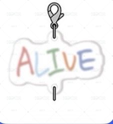 東海日周吊飾ALIVE字