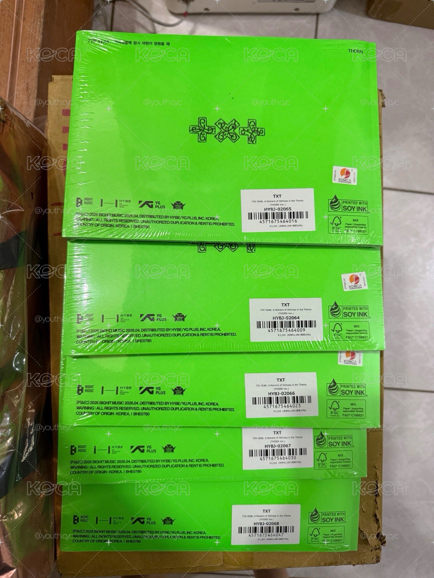 迷八 單封 THORN 專輯 一套五本 