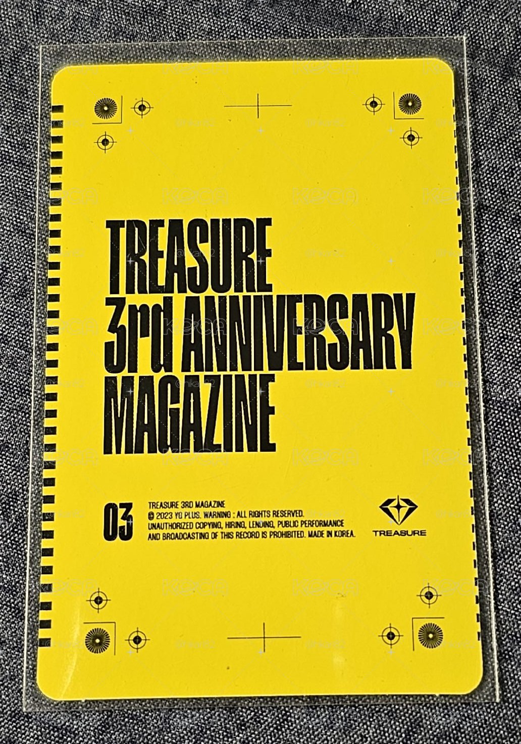TREASURE 3rd ANNIVERSARY MAGAZINE SO JUNGHWAN 🐮 