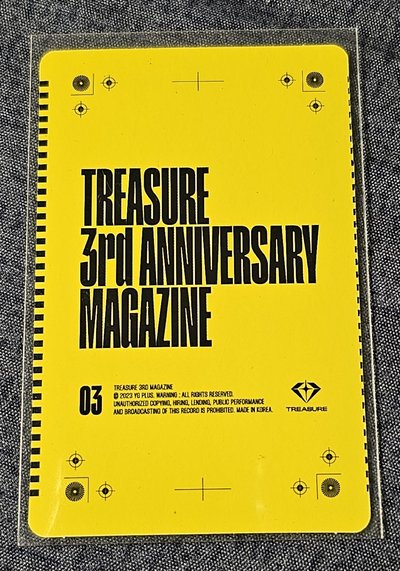 TREASURE 3rd ANNIVERSARY MAGAZINE SO JUNGHWAN 🐮 