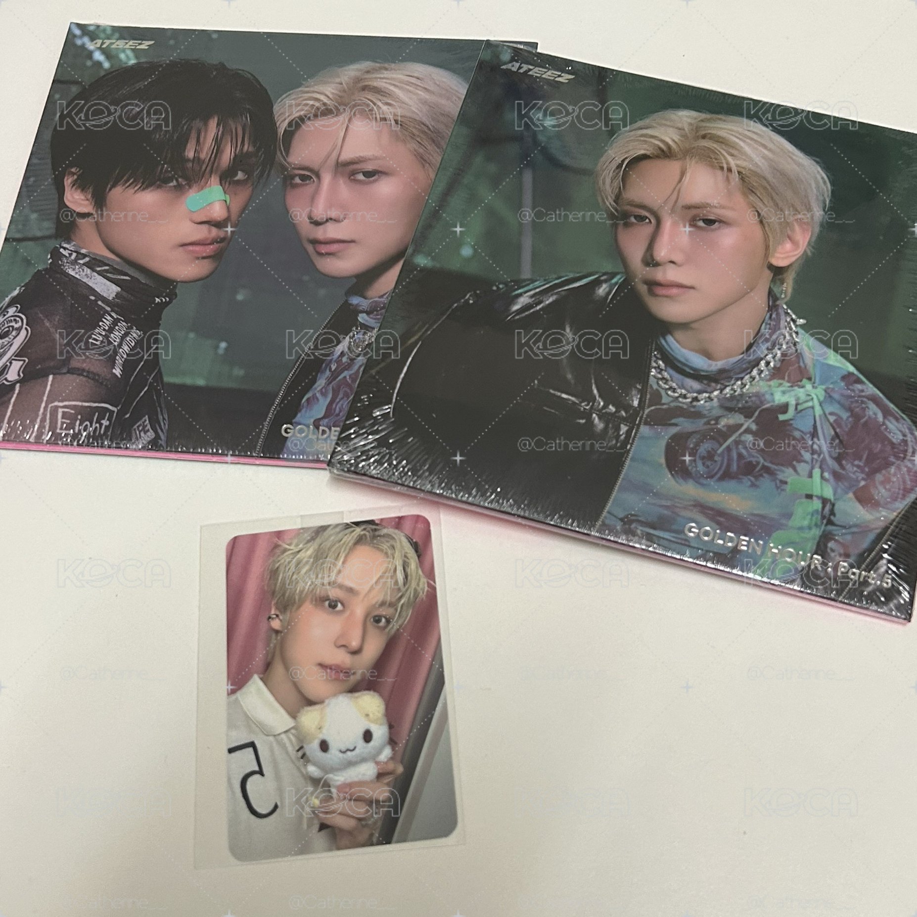 ATEEZ GH5快閃店幸運卡 貓咪朋友 潤浩