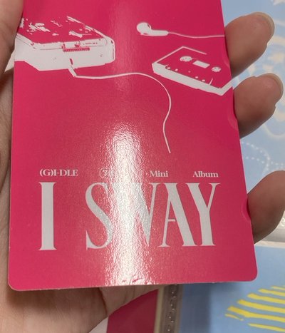I SWAY  電子專 專輯卡 面