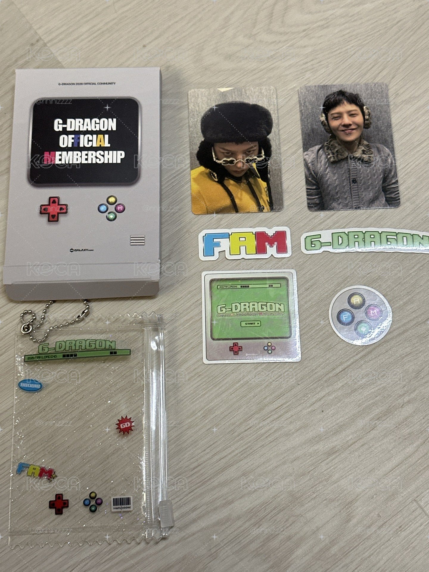 GD 權志龍 會員禮 小卡 貼紙 夾鏈袋