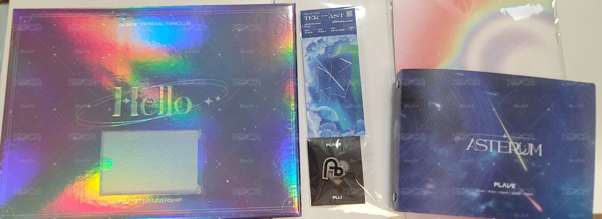 PLAVE 一期會員禮 海報 練習冊 卡冊 徽章