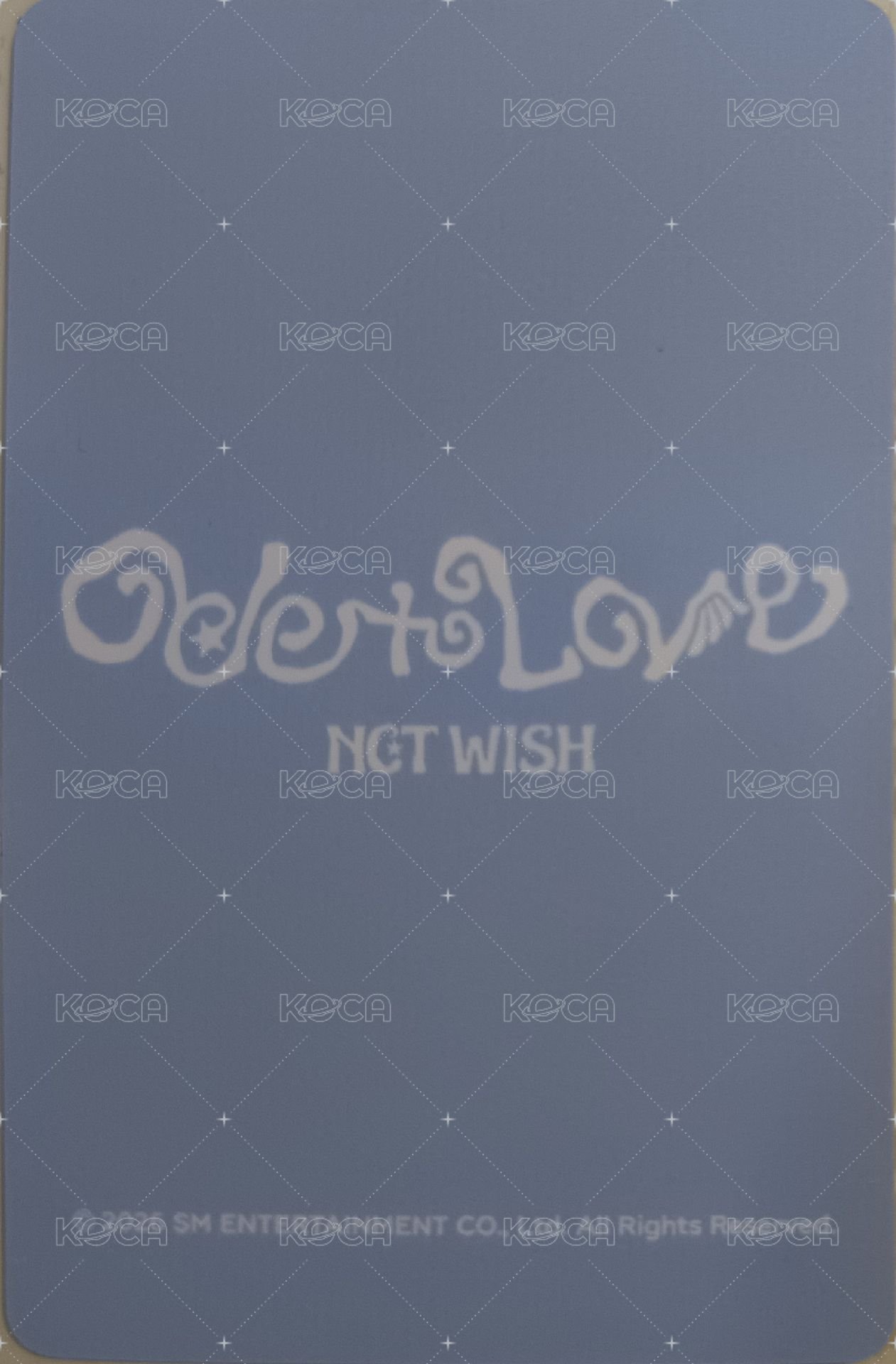 Ode to Love 上海限定 周邊卡 衣服卡 背面
