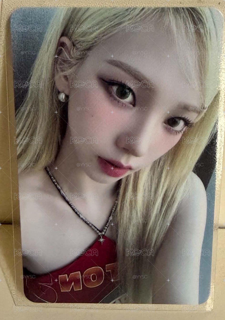 Karina  MY WORLD 隨機卡 D版卡包 柚a 側臉薯片柚