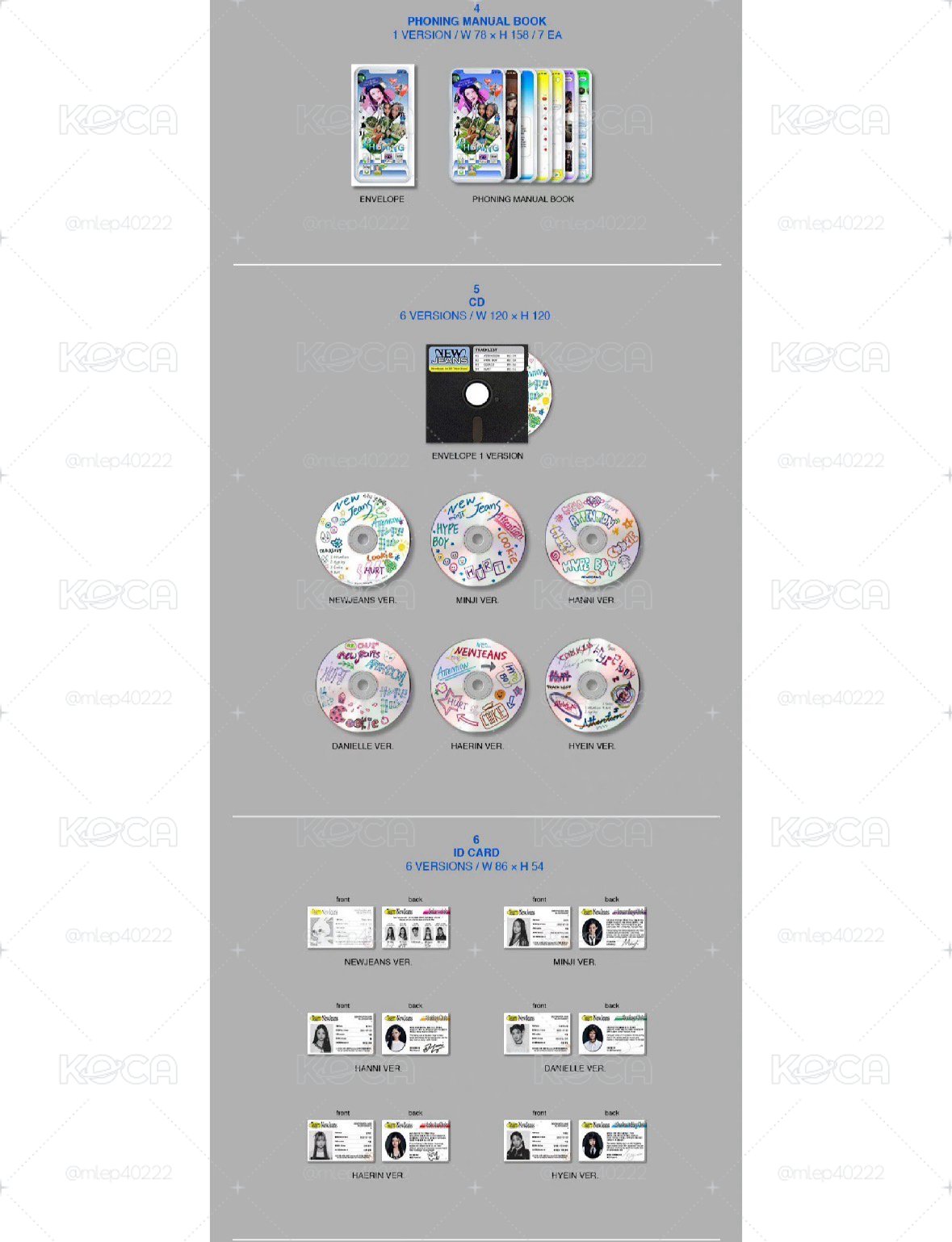 NewJeans 出道專（藍書）全新未拆
