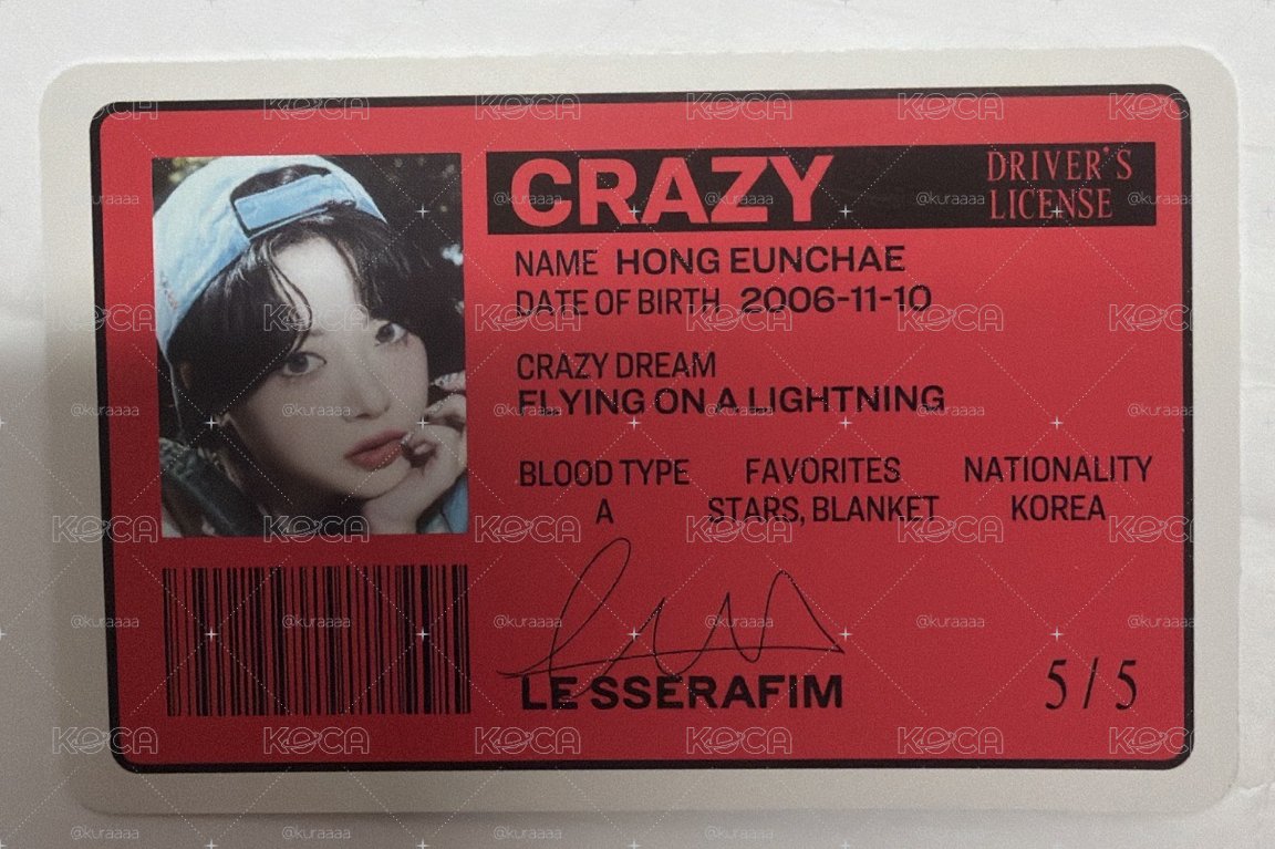 CRAZY 專輯卡 VOL.2 專卡