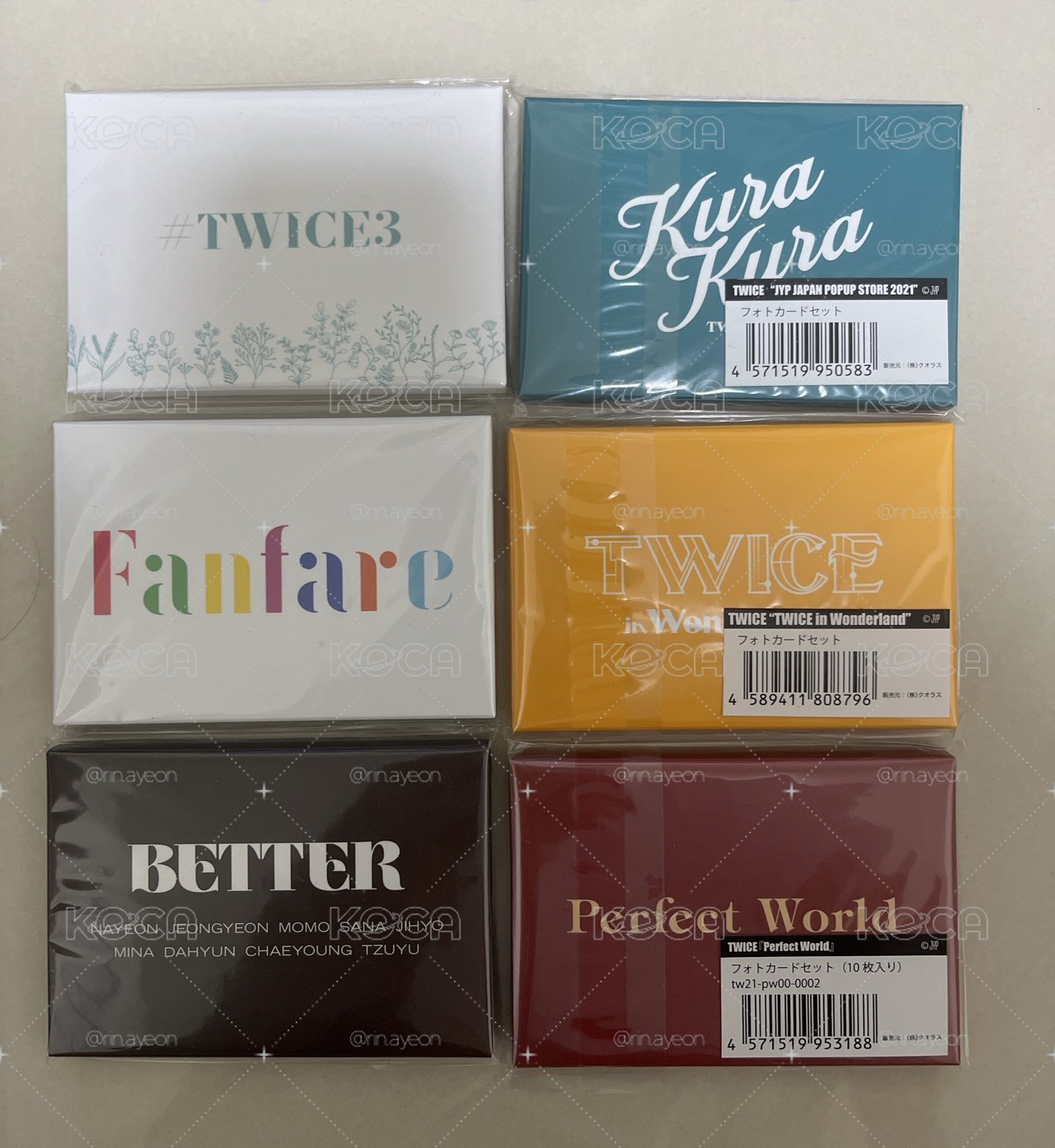 Twice 日本拍立得小卡 Perfect world