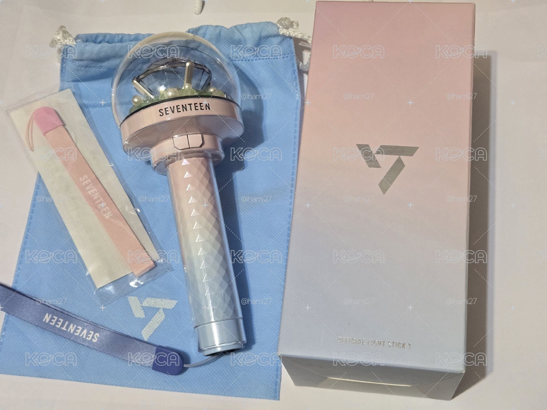 SEVENTEEN 二代手燈 三代手燈 三代小手燈 十週年小手燈 蹦蹦吊飾 三代手燈裝飾 23克拉島外套 外套卡