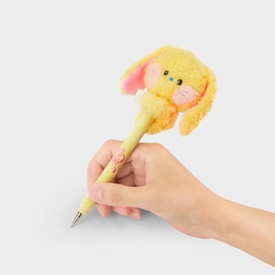 Bunini毛絨兔筆 黃色Minji款