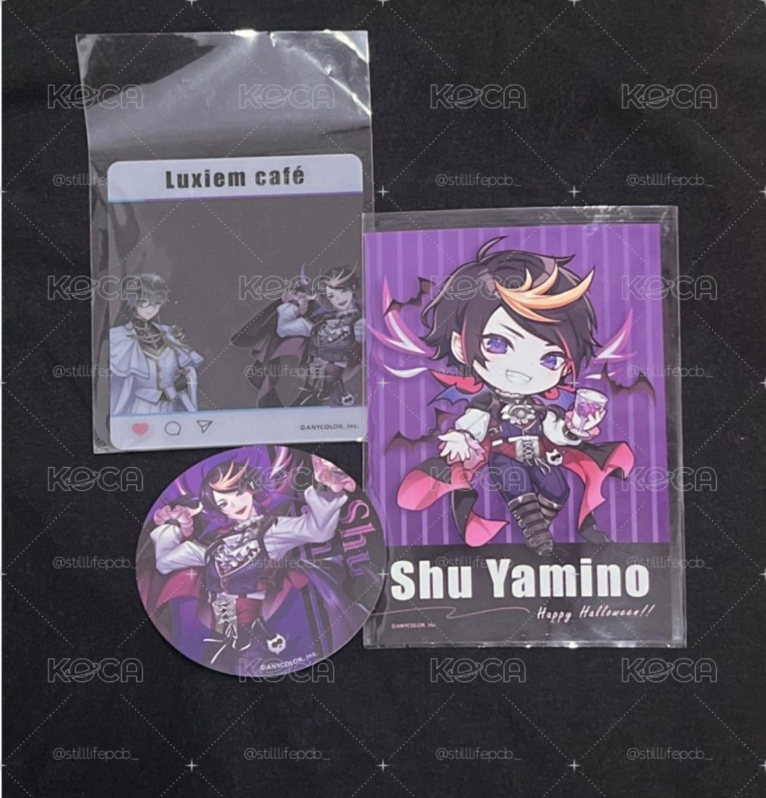 ［彩虹社 NIJISANJI EN］Shu Yamino🔮萬聖節 KB咖啡廳 立牌 送圖二