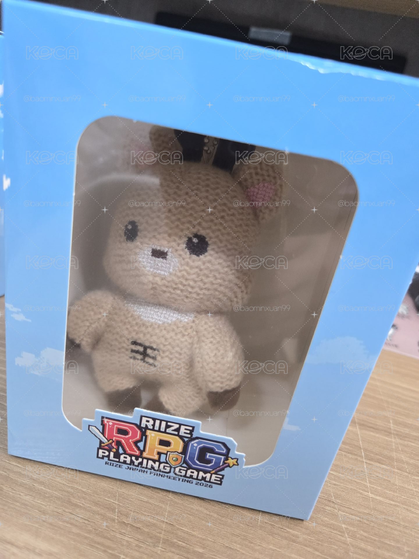 RIIZE 26日本fm 編織毛絨 鑰匙圈吊飾