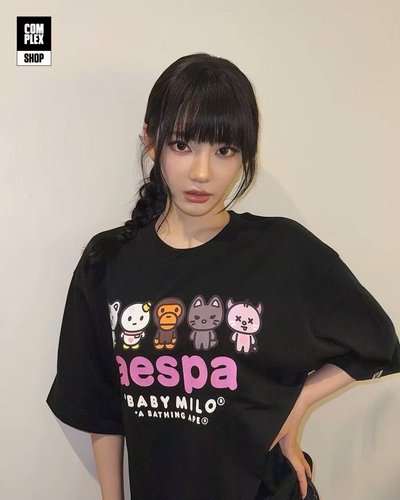 BAPE® x aespa T恤 aespa x BABY MILO
