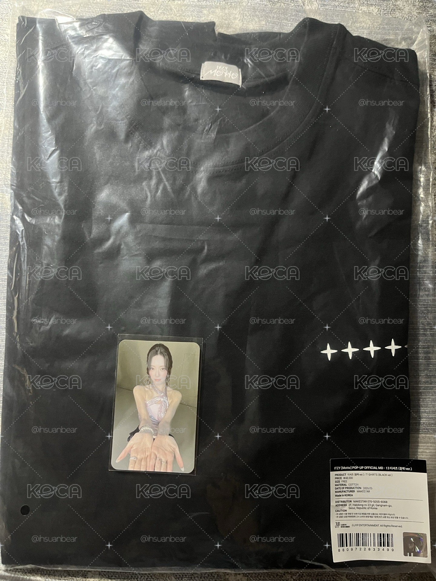 Motto快閃店 黑T + Yuna滿額卡