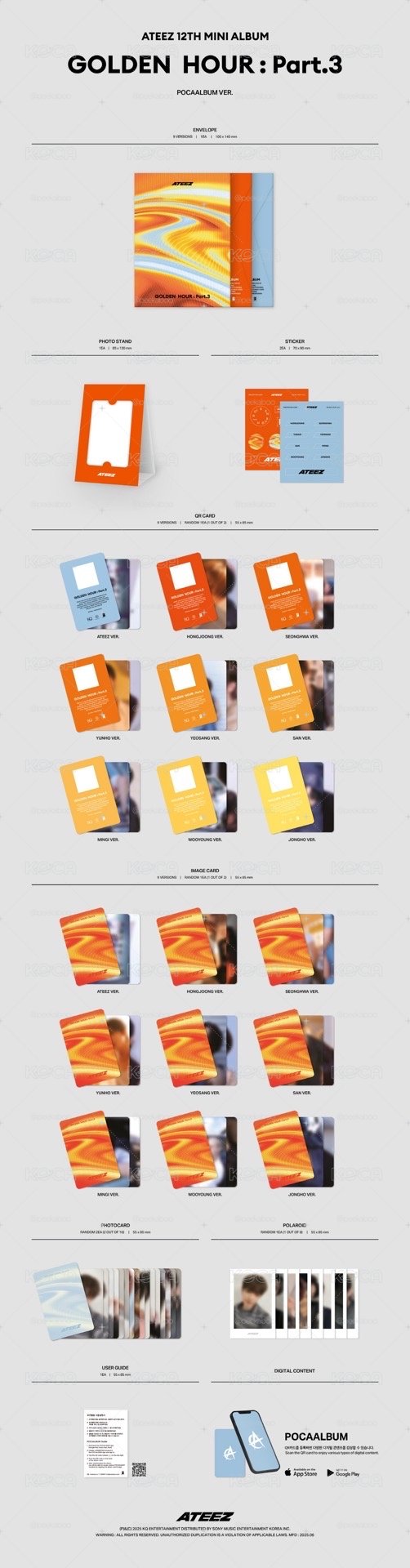 ATEEZ GOLDEN HOUR pt.3 POCA ALBUM