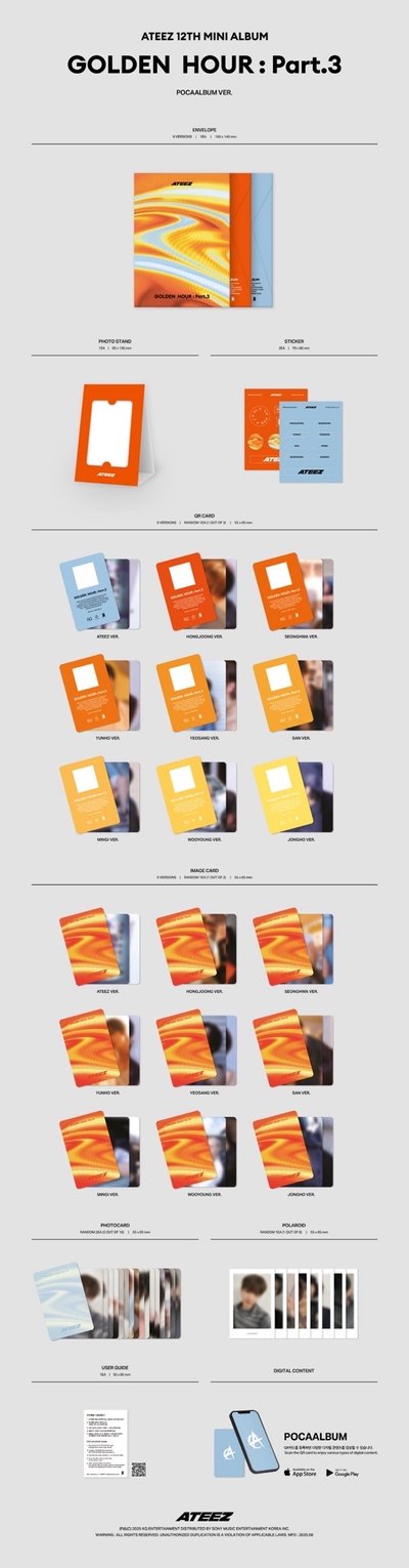 ATEEZ GOLDEN HOUR pt.3 POCA ALBUM