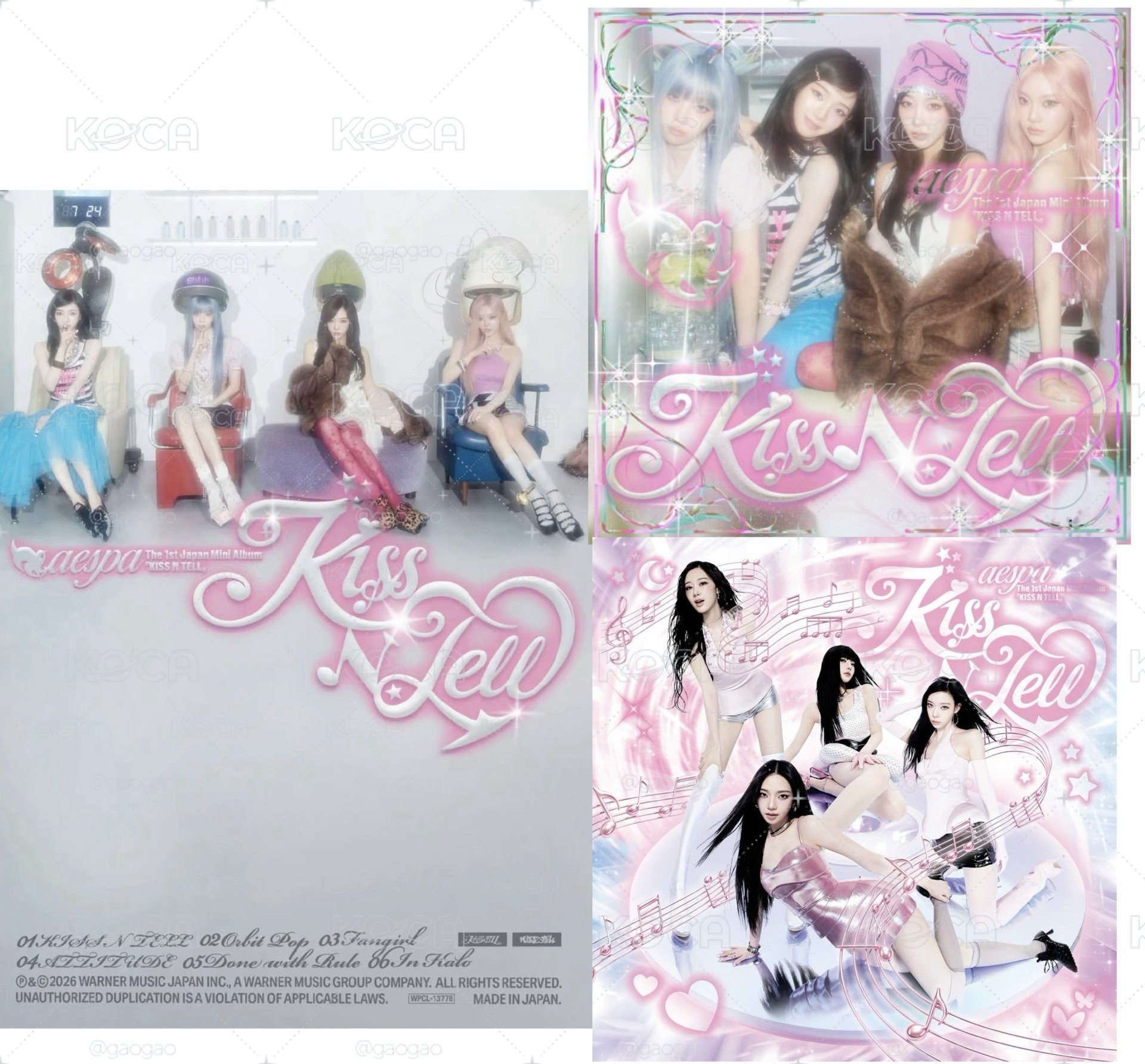 aespa KISS N TELL 日專 1st Japan  Mini Album