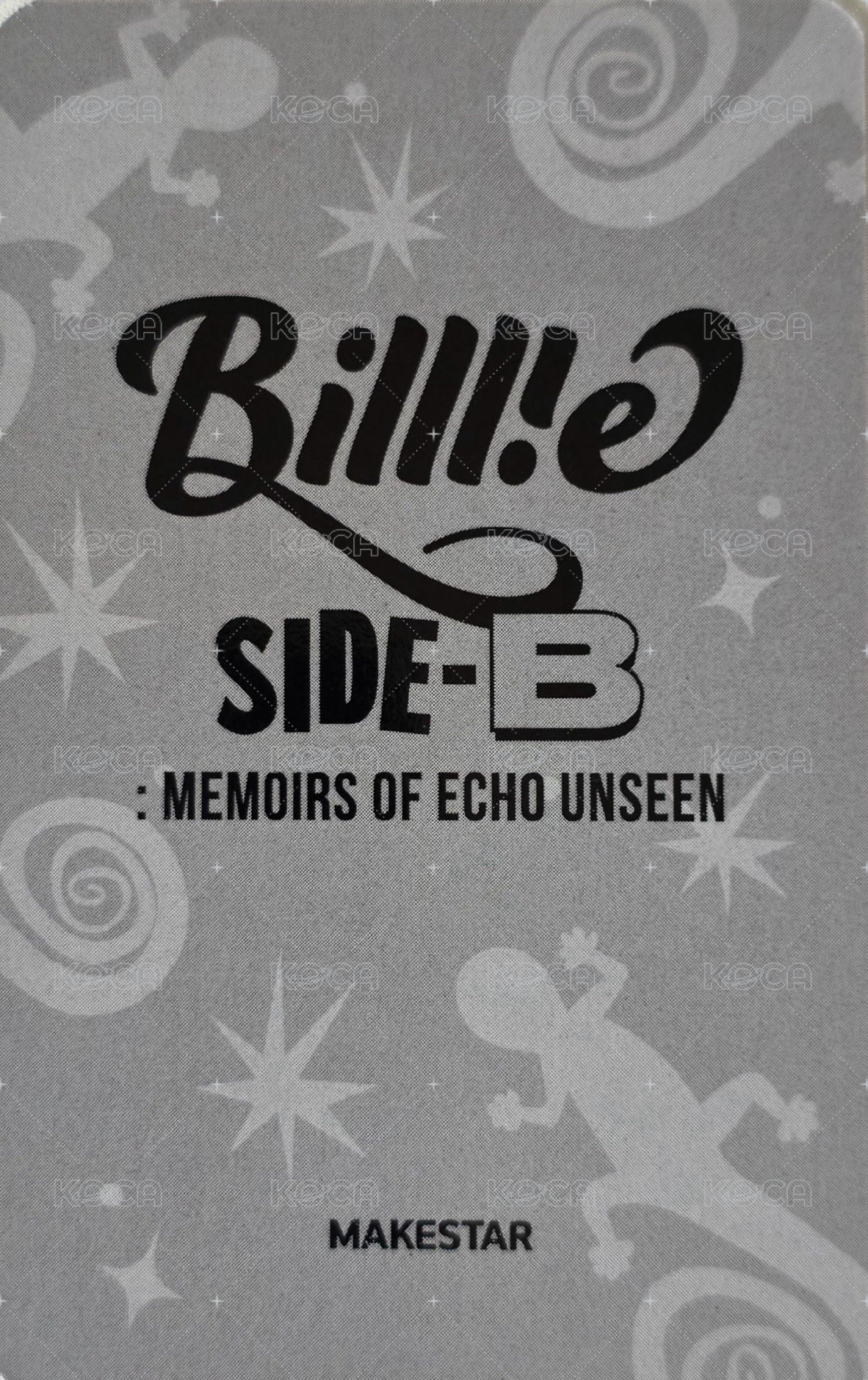 side-B ms 7.0 簽售卡 牛角扣大衣 ver. 背面