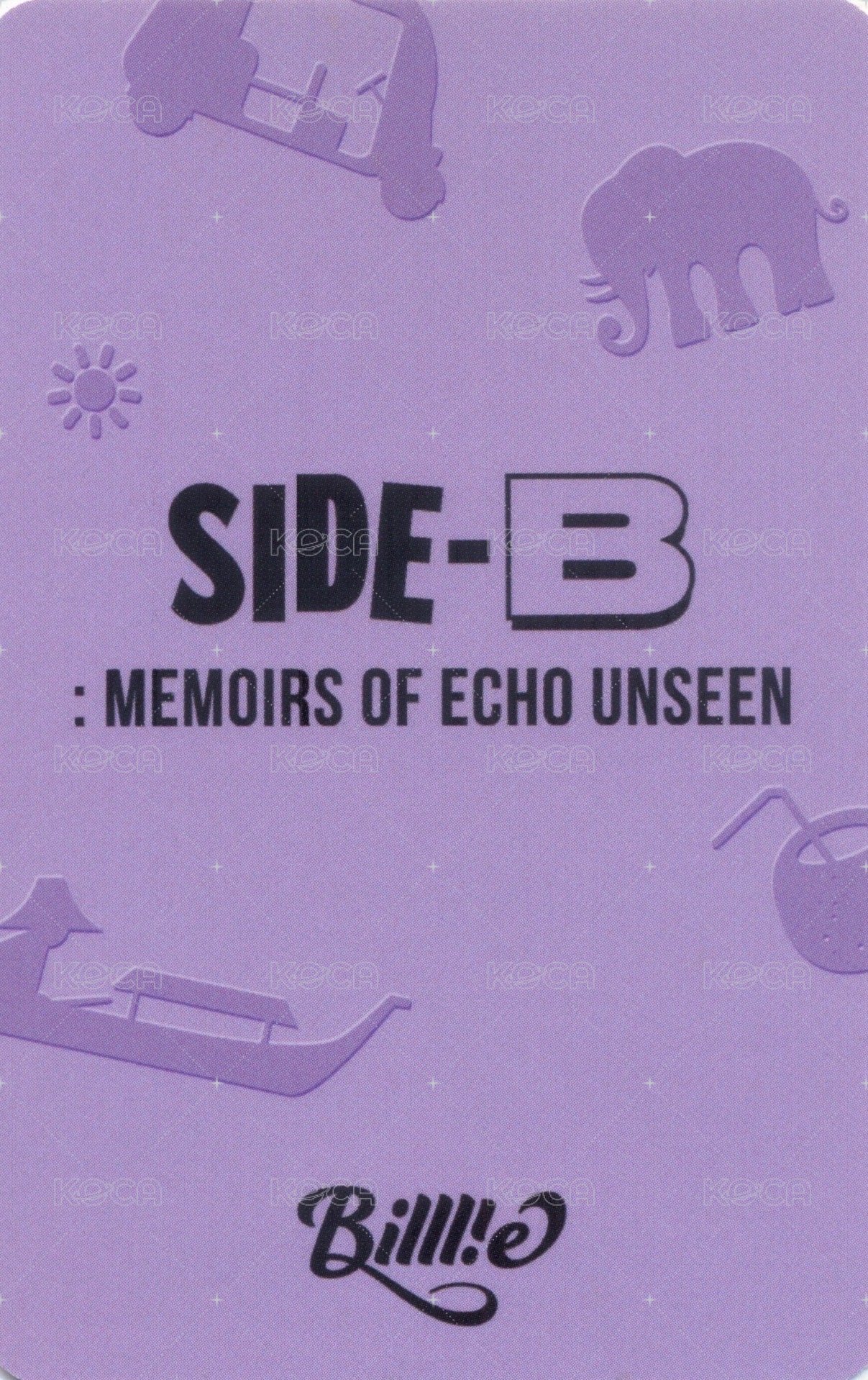 side-B KMStore 5.0 曼谷 簽售卡  背面