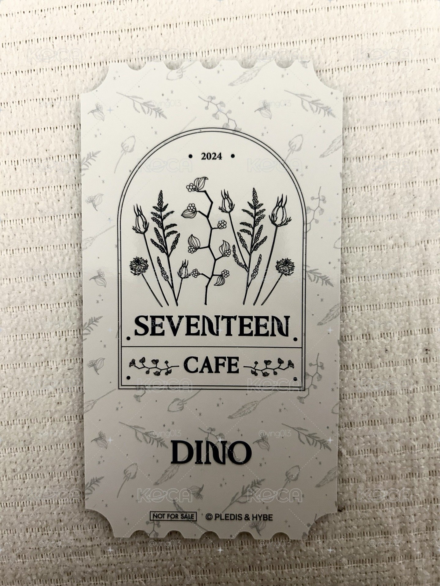SEVENTEEN 24‘MG DINO 入場卡