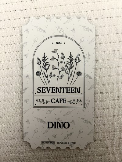 SEVENTEEN 24‘MG DINO 入場卡