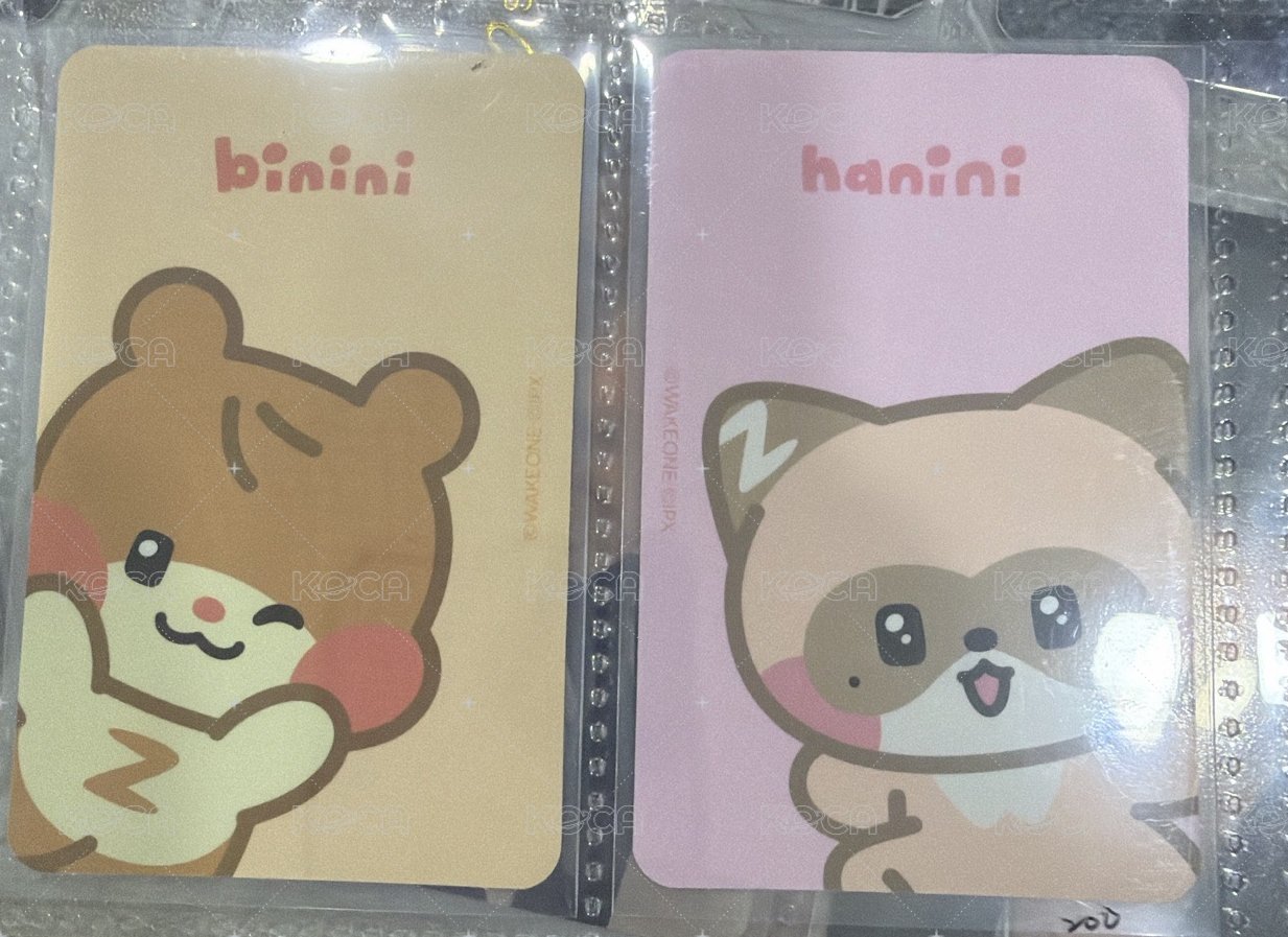 尼尼快閃周邊卡 卡背很可愛！