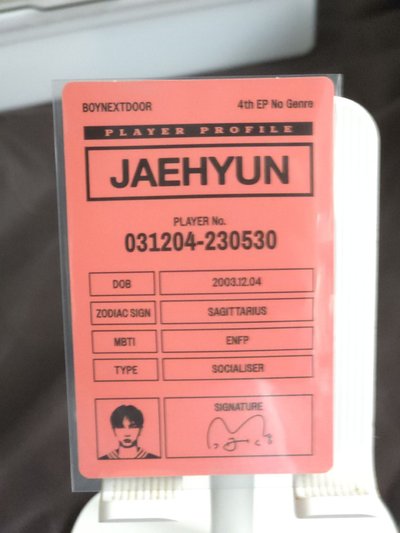 Jaehyun 明宰鉉No Genre 專輯卡 Board Game ver.3