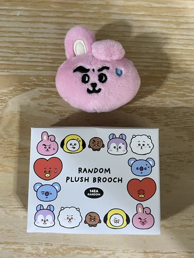 BT21別針汗顏Cooky
