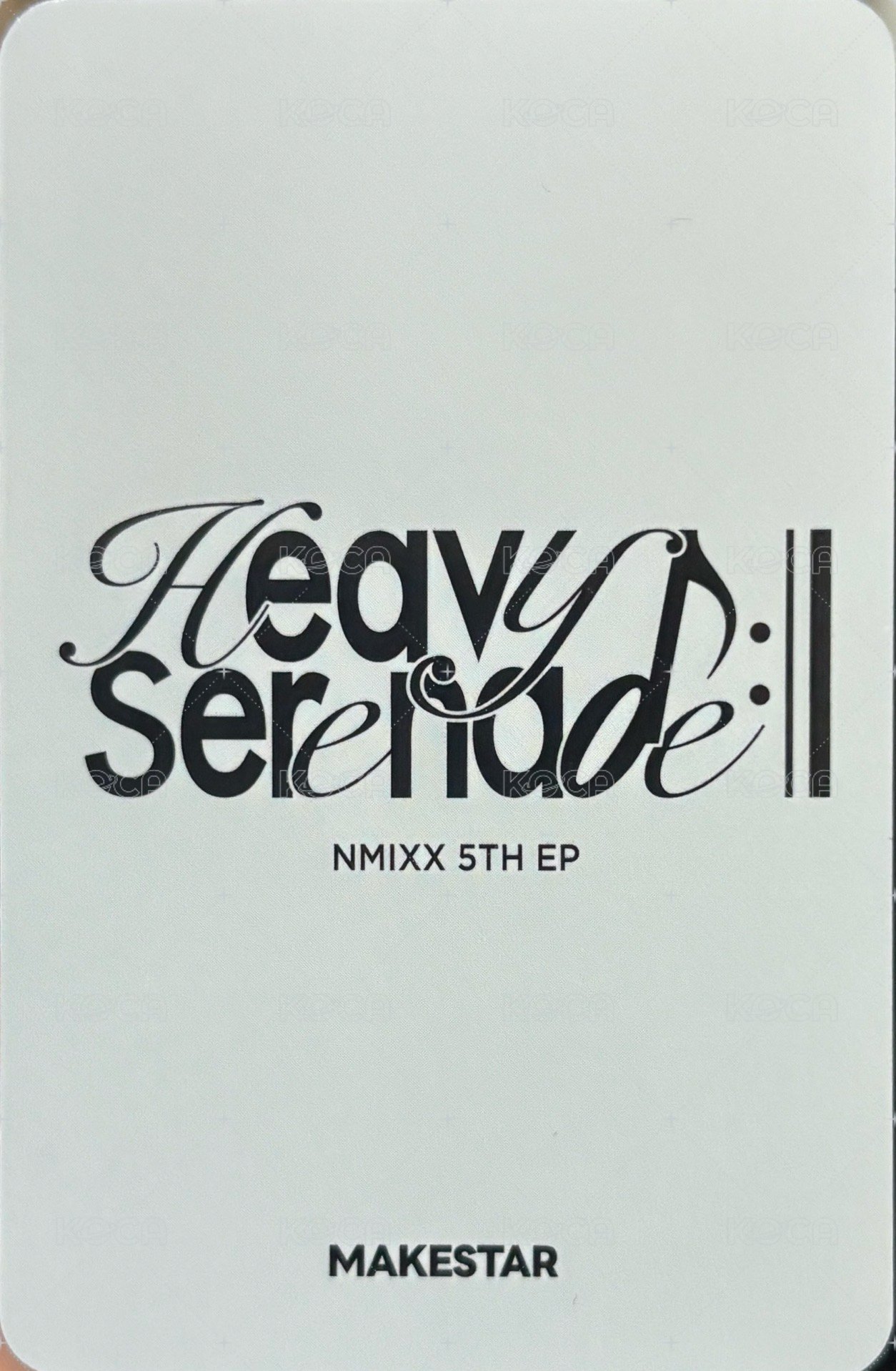 Heavy Serenade ms 預售 特典卡  背面