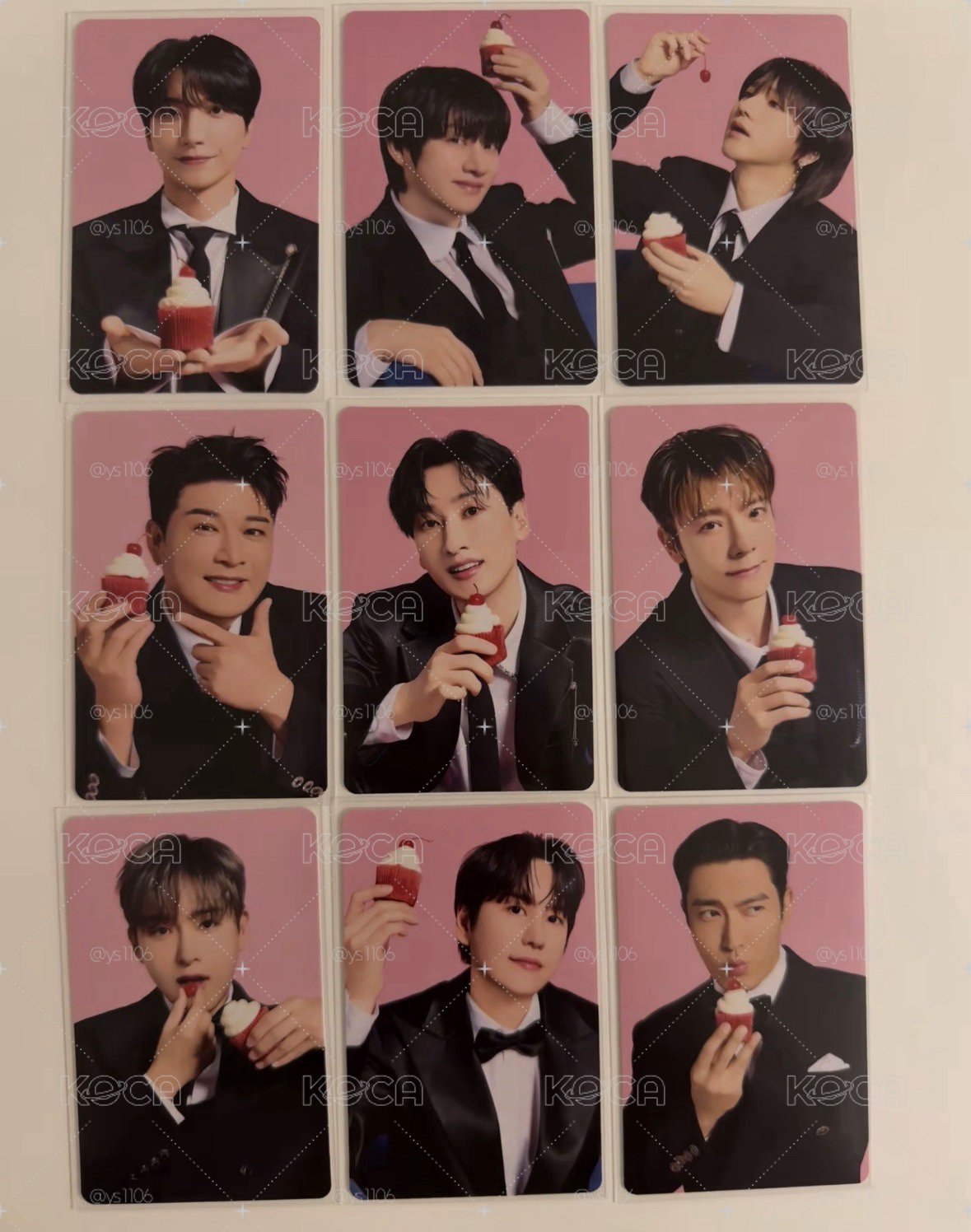 SUPER JUNIOR SS10 周邊卡 甜點盤卡一套