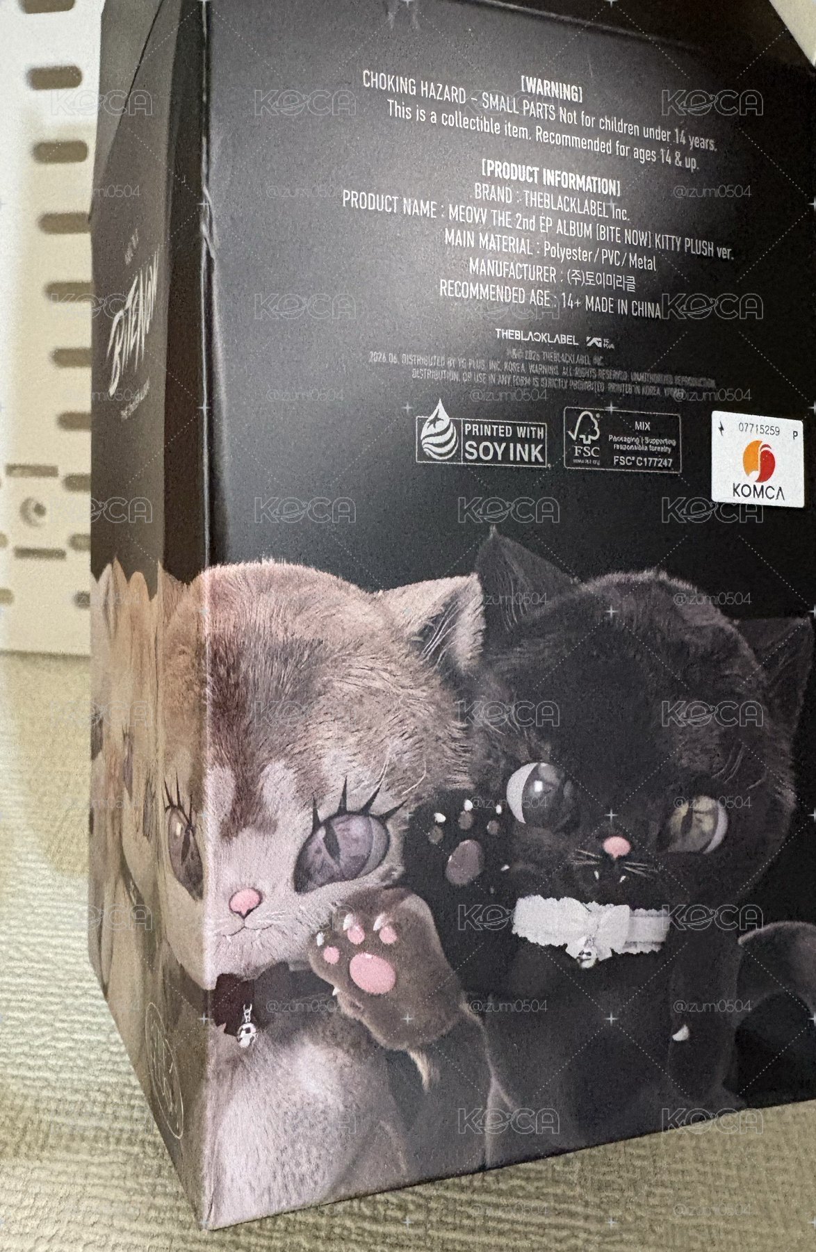 （全新現貨）[SOOIN] MEOVV [BITE NOW]  (KITTY PLUSH ver.) 