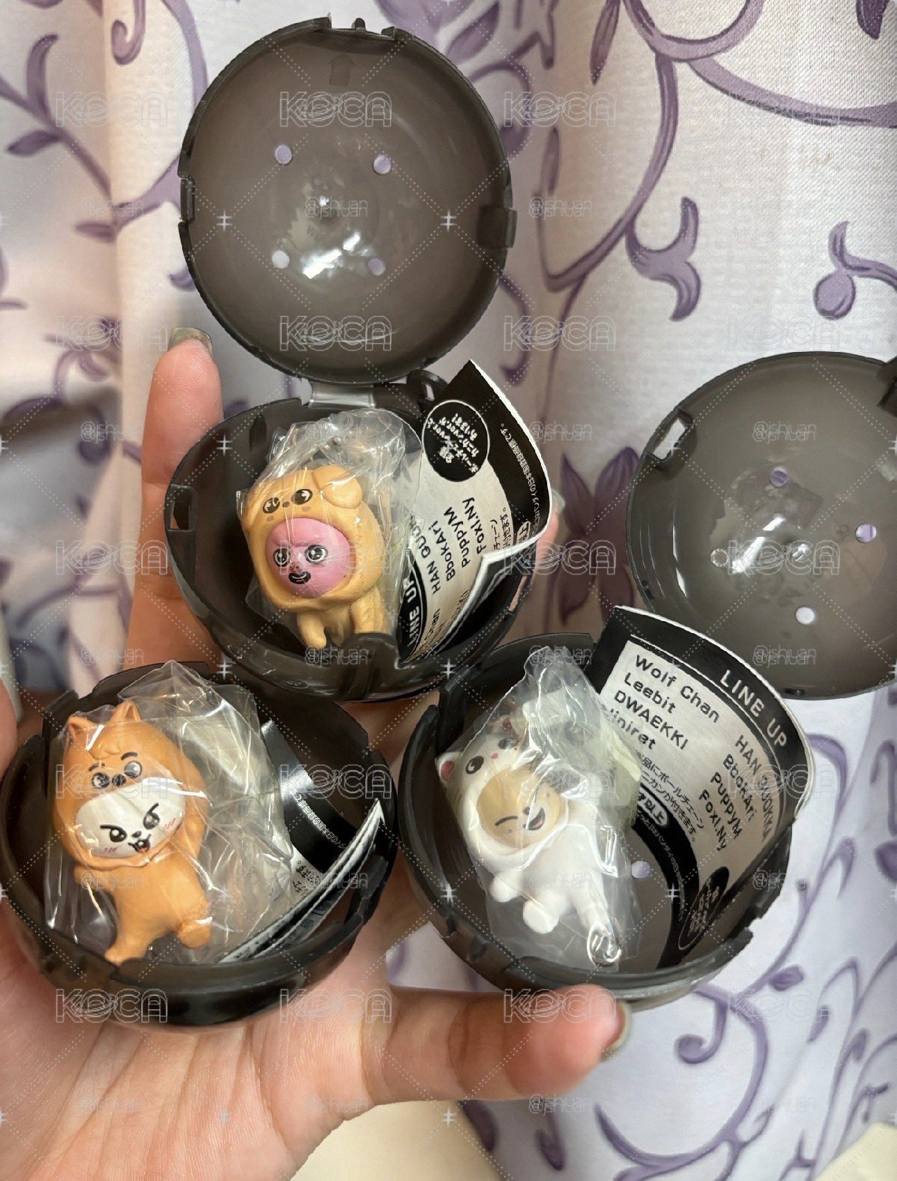 換皮扭蛋三顆 旻、彬、寅