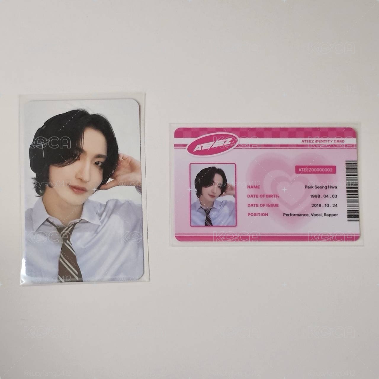 ATEEZ 星化 SEONGHWA Will mr 3.0 幸運卡 LD